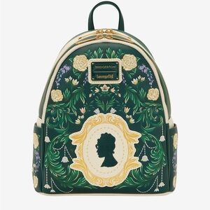 New Loungefly Bridgerton Floral Silhouette Backpack.